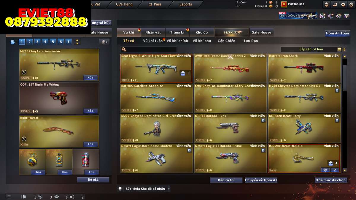 shop acc cf uy tin gia re